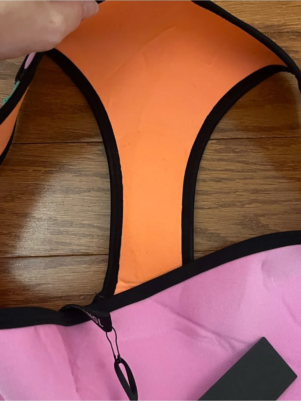 triangl swimwear Colorblock Bikini Bottoms — Pink, Orange & Teal